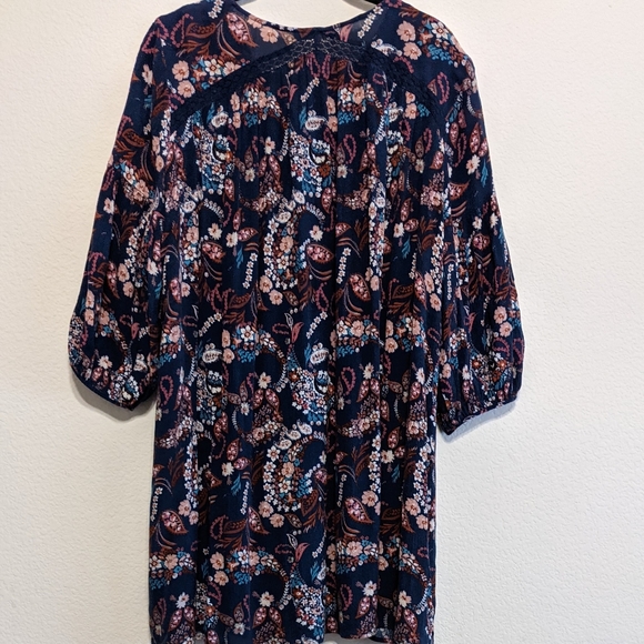 Ro&De Navy floral and paisley boho dress size Med - Picture 5 of 8
